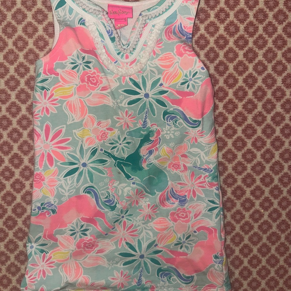 Lilly Pulitzer Floral Unicorn Dress